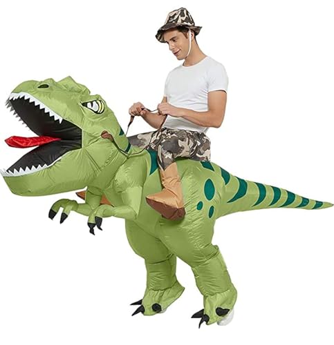 AirSuit® Aufblasbares Dinosaurier-Kostüm | Kostüm für Erwachsene | Größe 160 bis 190cm | Premium-Qualität | Aus strapazierfähigem Polyester - Angenehm zu tragen | Inklusive Aufblassystem| OriginalCup® von Original Cup