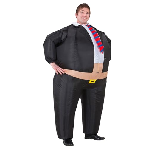 AirSuit® Aufblasbares Kostüm Big Boss | Ausgefallenes Auflbaskostüm | Premium Qualität | Größe Erwachsene 160 bis 190cm | Polyester | Angenehm tragbar | Resistent | Mit Aufblassystem | OriginalCup® von Original Cup