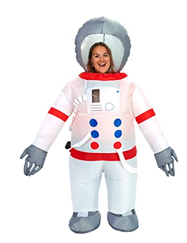 AirSuit®Aufblasbares Kostüm Astronaut | Ausgefallenes Auflbaskostüm | Premium Qualität | Größe Erwachsene | Polyester | Angenehm tragbar | Resistent | Mit Aufblassystem | OriginalCup® von Original Cup