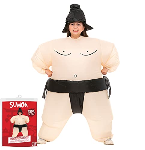 AirSuit® Aufblasbares Sumo-Kostüm für Kinder | Größe 120 bis 150cm | Ungewöhnliches Kostüm für Karneval | Aus sehr strapazierfähigem Polyester | Inklusive Aufblassystem | OriginalCup® von Original Cup