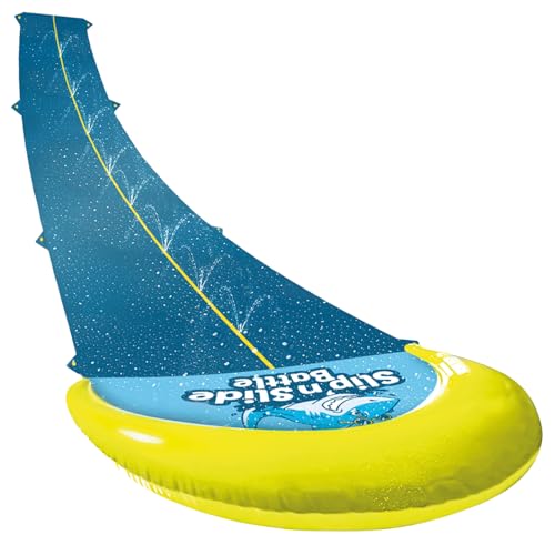Offizielle VentriBattle® | Zweibahn-Rutschmatte | Anschließbarer Wasserschlauch | 10 Meter | Premium Qualität | Slip'n Slide | Wasserspiel im Freien | + Dick | + Steif | + Schnell | 100% Spaß PVC von Original Cup