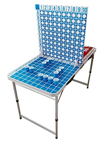 Offizielles Beer Pong BattleShots Pack | Schiffe versenken | Beer Pong Tisch + 80 Shots Rot/blau | Komplettset | Premium Qualität | Trinkspiel | Wasserdicht | Kratzfest | Aperitif | OriginalCup® von Original Cup