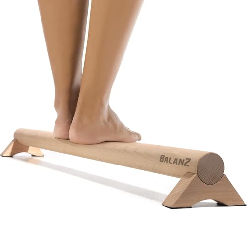 Original Cup Balanz® Gymnastikbalken aus Holz Buche 100×10×8 cm | Kinder & Erwachsene | Gleichgewichts-Balken für Motorik & Reha | Heimtraining, Muskelaufbau, Physio | Aerobik® von Original Cup