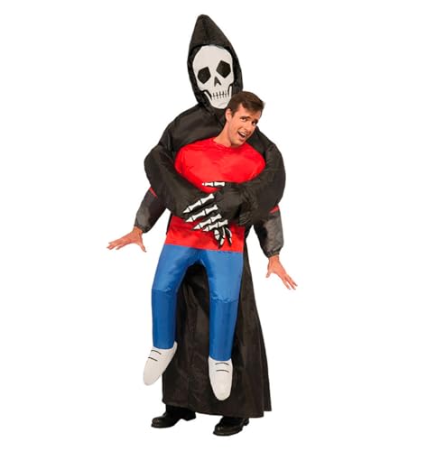 AirSuit® Aufblaseres Sensenmann-Kostüm | Aussergewöhliches Köstum für Halloween | Premium Qualität | Größe Erwachsene 160 bis 190cm | Polyester | Aufblassystem inbegriffen | OriginalCup® AirSuit® Aufblaseres Sensenmann-Kostüm | Aussergewöhliches Köstum für Halloween | Premium Qualität | Größe Erwachsene 160 bis 190cm | Polyester | Aufblassystem inbegriffen | OriginalCup® von Original Cup