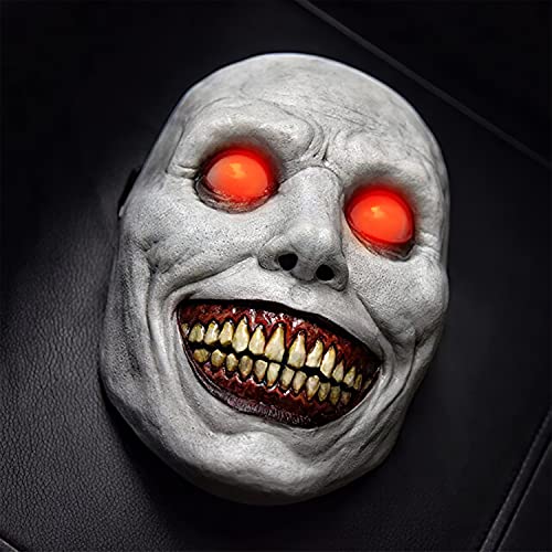 Original Cup Halloween Maske Red Eyes gruselig | Leuchtmaske mit roten LEDs anstelle der Augen | Premium-Qualität aus Naturlatex | Originelle Verkleidung für Halloween und Kostümparty von Original Cup