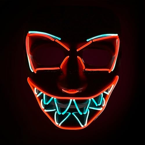 Original Cup | LED-Licht Maske Devil | Premium Qualität | Feste Kunststoff | 3 Blinkmuster | Neon Maske | Halloween Original Cup | LED-Licht Maske Devil | Premium Qualität | Feste Kunststoff | 3 Blinkmuster | Neon Maske | Halloween von Original Cup