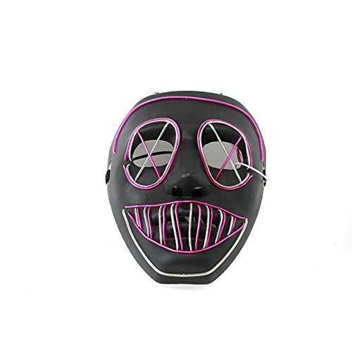 Original Cup | LED-Licht Maske GAZ | Premium Qualität | Feste Kunststoff | 3 Blinkmuster | Neon Maske | Halloween von Original Cup