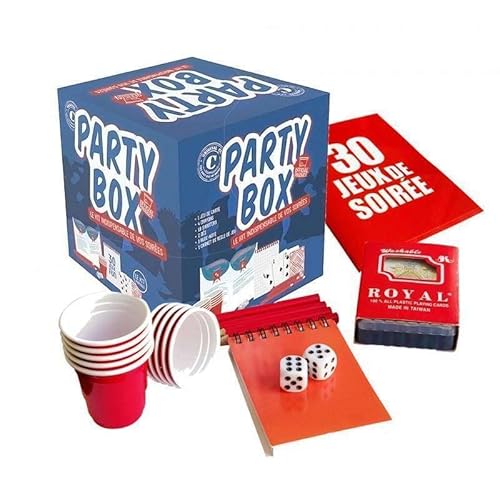 Original Party Box | 30 Spiele mit Regeln | Premium Qualität | 10 Shooter | 1 Kartenspiel | 2 Würfel | 1 Notizblock | 4 Bleistifte | Trinkspiel | Aperitif | Party | OriginalCupÂ von Original Cup