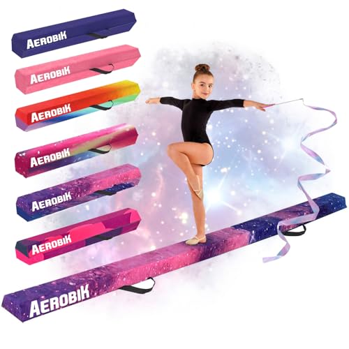 Schwebebalken Aerobik® | Zusammenklappbarer Gymnastikbalken Galaxy für Kinder und Erwachsene | Transportabel mit Tragetasche | Starr, leicht, rutschfest | 3 Lagen Soft-Touch-Beschichtung | OriginalCup von Original Cup