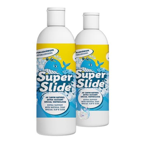 Super Slide® Naturseife Extra Rutschig 1L | Special Wasserrutschmatte | Naturseife | Hypoallergen | Extra Rutschig | Wasserspiel im Freien | 100% Spaß | OriginalCup® von Original Cup