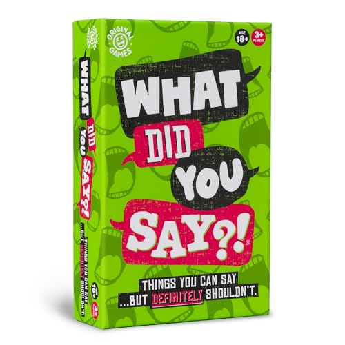 Original Games Was hast du gesagt? Das Spiel der Dinge, die du sagen kannst... aber definitiv nicht! | NSFW Partyspiele für Erwachsene | Ab 18 Jahren von Original Games
