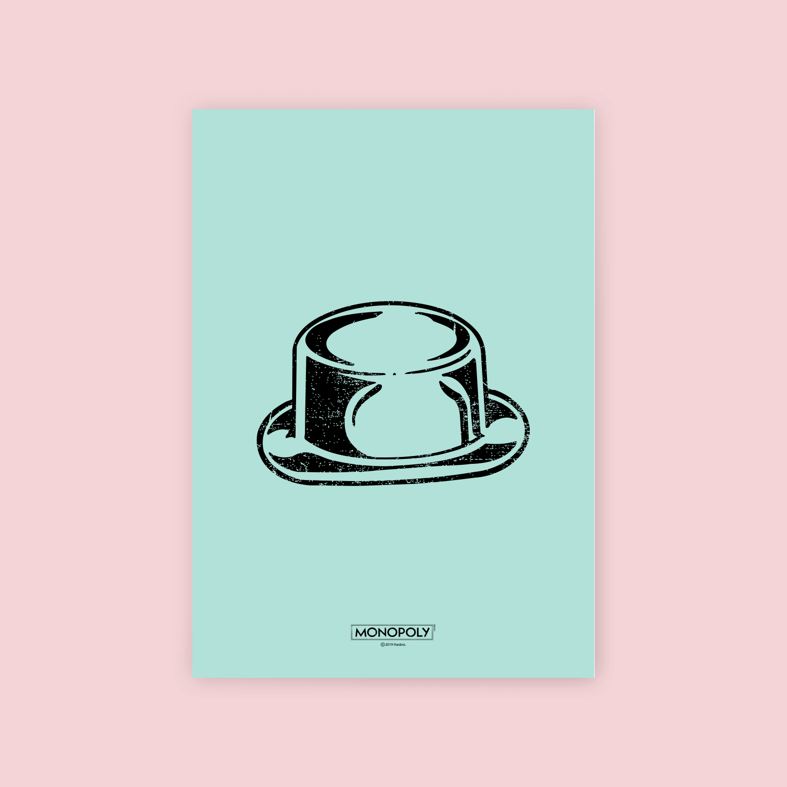 Monopoly Hat Letterpress Art Print - A4 Monopoly Hat Letterpress Art Print - A4 von Original Hero