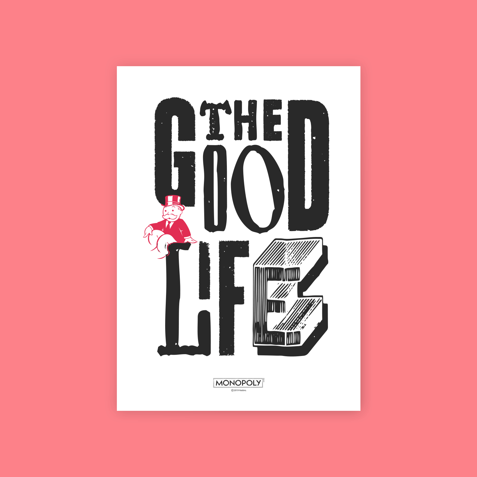 Monopoly The Good Life Art Print - A3 Monopoly The Good Life Art Print - A3 von Original Hero