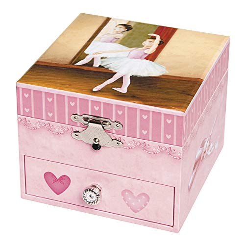 Trousselier - Ballerina - Musikschmuckdose - Spieluhr - Ideales Geschenk für junge Mädchen - Musik Romeo & Julia - Farbe rosa von Trousselier