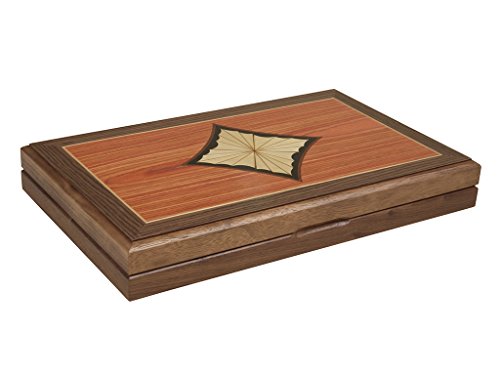 Orion Craft 38,1 cm Holz-Backgammon-Set – Burlwood/Walnuss-Diamant-Inlay-Brett – 2 Spieler, ab 8 Jahren Orion Craft 38,1 cm Holz-Backgammon-Set – Burlwood/Walnuss-Diamant-Inlay-Brett – 2 Spieler, ab 8 Jahren von Orion Craft