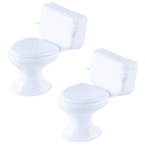 Orivin 2 Stück Miniatur-Toiletten im Maßstab 1:12. Die Badezimmerszene kann zusammengeklappt werden. Mini-Toilette für kleine Häuser. Mini-Schließfach-Dekorationen, 6,5 x 7,5 cm Orivin 2 Stück Miniatur-Toiletten im Maßstab 1:12. Die Badezimmerszene kann zusammengeklappt werden. Mini-Toilette für kleine Häuser. Mini-Schließfach-Dekorationen, 6,5 x 7,5 cm von Orivin