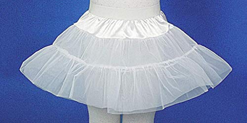 Fasching Kinder Petticoat weiß 2-lagig (152) von Orlob