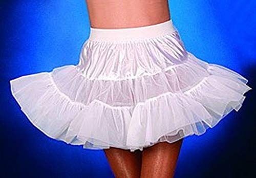 Fasching Kinder Petticoat weiß mit weißer Drahtkante 3-lagig (152) von Orlob
