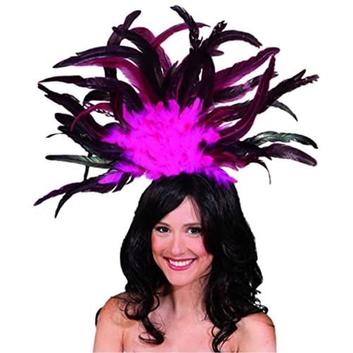 Fasching Samba-Federschmuck (pink) von Orlob