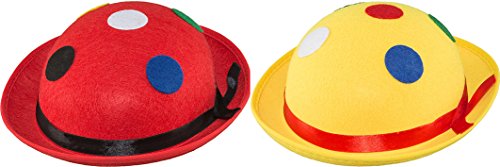 Orlob Faschingshut Clown Melone mit Punkten (rot) von Orlob