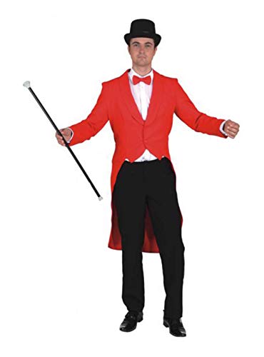Herrenfrack,rot o. Futterstoff Kostüm , Größe:52-54 von Orlob