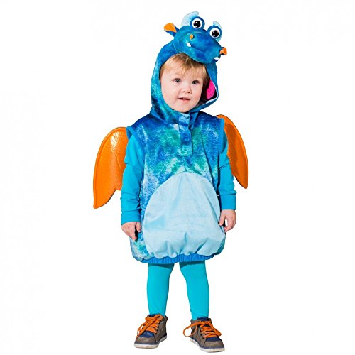 Kinderkostüm Drache Flamy 104 Weste mit Kapuze blau Drachenkostüm Fasching Kinderkostüm Drache Flamy 104 Weste mit Kapuze blau Drachenkostüm Fasching von Orlob