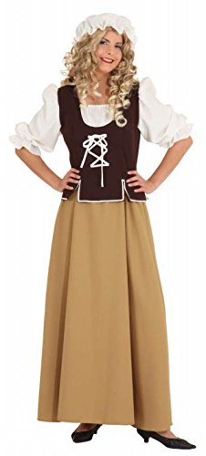 Mittelalter-Magd - Kleid mit Kopfbedeckung - Größe 38 bis 48, M von Orlob