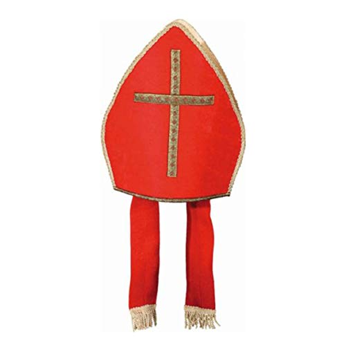 Mütze: Bischofsmütze, rot mit goldenem Kreuz Mütze: Bischofsmütze, rot mit goldenem Kreuz von Orlob