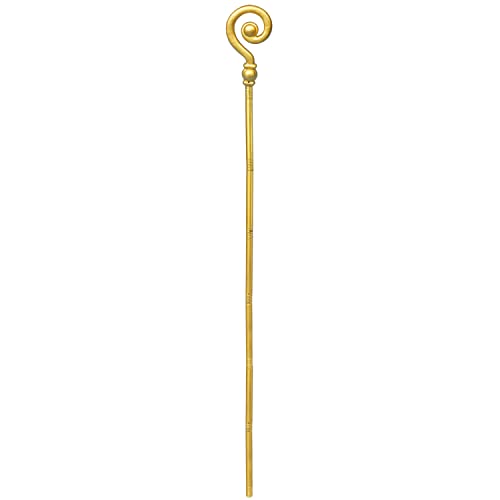Orlob Bischofsstab Gold Nikolausstab ca. 1,90m zum Zusammenstecken Kostüm-Zubehör Gehstock Weihnachtsmann von Orlob Karneval