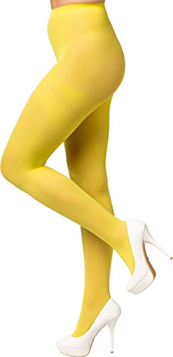 Orlob Damen Kostüm Strumpfhose gelb Karneval Fasching Gr. L/XL von Orlob