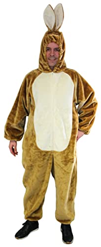 Orlob Erwachsenen Kostüm Hase braun beige Karneval Fasching Gr. 175/190 cm von Orlob