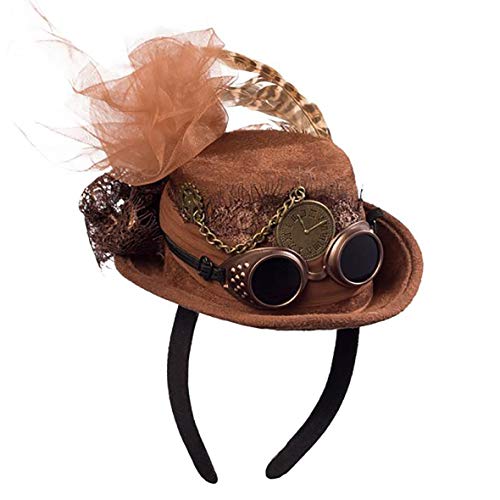 Orlob Fasching Hut Minihut Steampunk braun von Orlob