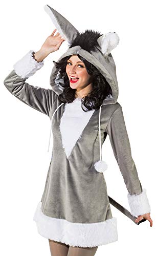 Orlob Fasching Kostüm Damen Esel Kleid mit Kapuze (38/40) von Orlob