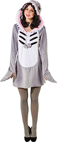 Orlob Fasching Kostüm Damen Hai Kleid mit Kapuze (38/40) von Orlob
