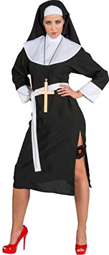 Orlob Fasching Kostüm Damen Nonne - Kleid mit Haube, Gürtel (38/40) von Orlob