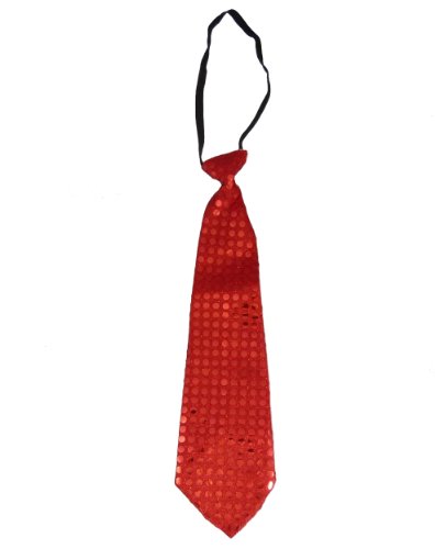 Orlob Fasching Krawatte: Schlips, rot, mit Gummizug, Pailletten Orlob Fasching Krawatte: Schlips, rot, mit Gummizug, Pailletten von Orlob