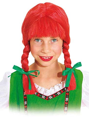 Orlob Fasching Perücke Kinder Zopfperücke rot von Orlob