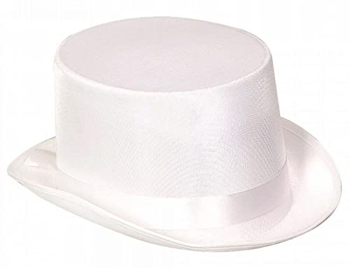 Orlob Faschingshut Satin Zylinder weiß KW 61 von Orlob