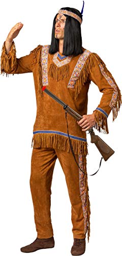 Orlob Herren Kostüm Indianer Oberteil u. Hose Karneval Fasching Gr. 50/52 von Orlob