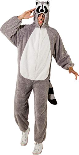 Orlob Herren Plüschkostüm Waschbär mit Kapuze und Gesicht, 175-195 cm Orlob Herren Plüschkostüm Waschbär mit Kapuze und Gesicht, 175-195 cm von Orlob