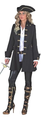 Piraten Damenjacke schwarz de Luxe in den Größen 36 bis 48 (38) Piraten Damenjacke schwarz de Luxe in den Größen 36 bis 48 (38) von Orlob