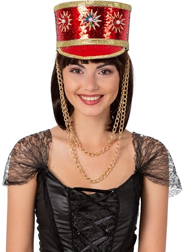 Orlob Schirmmütze Pailletten deluxe (rot) von Orlob
