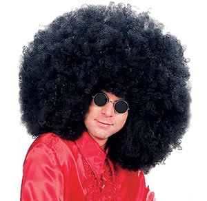 Perücke super Jimmy afro look Karneval Fasching neu, Farbe:schwarz von Orlob