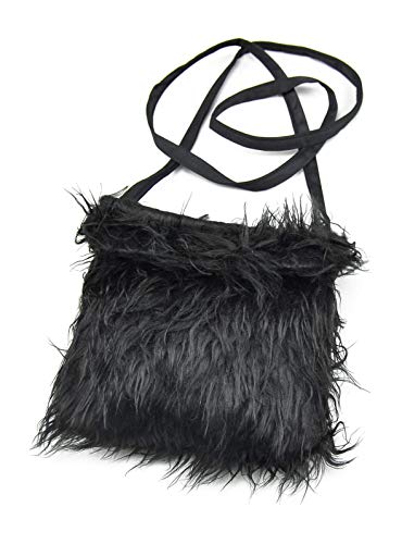 Plüschtasche in buten Farben, Schwarz, Erwachsene von Orlob