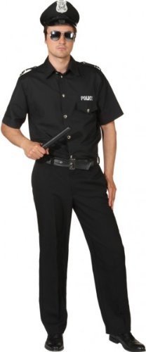 Police Man schwarz : Hemd und Hose, Erwachsenen-Größe:50/52 Police Man schwarz : Hemd und Hose, Erwachsenen-Größe:50/52 von Orlob