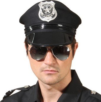 Polizei-Brille verspiegelt, Farbe:silber von Orlob