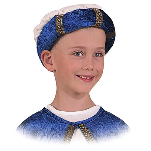 Unbekannt Kinder Turban Heilige DREI Könige Weihnachten Kostüm Karneval Turban, f. Kinder (blau) von Orlob