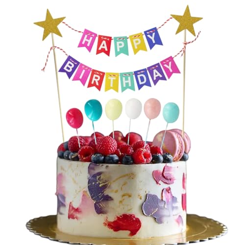 Alles Gute Zum Geburtstag Kuchen Topper Bunting Set, Tortendeko Geburtstag, Geburtstag Deko, Kuchendeko Geburtstag Junge für Kinder Geburtstagsfeier, Ballon Tortendeko Alles Gute Zum Geburtstag Kuchen Topper Bunting Set, Tortendeko Geburtstag, Geburtstag Deko, Kuchendeko Geburtstag Junge für Kinder Geburtstagsfeier, Ballon Tortendeko von Ormromra