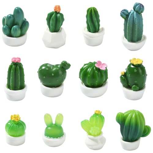 Ornazy Mini-Kaktus-Figuren aus Kunstharz, 3D-Puppenhaus-Pflanzenzubehör für Landschaft, Haus, Garten, Dekoration, 24 Stück Ornazy Mini-Kaktus-Figuren aus Kunstharz, 3D-Puppenhaus-Pflanzenzubehör für Landschaft, Haus, Garten, Dekoration, 24 Stück von Ornazy