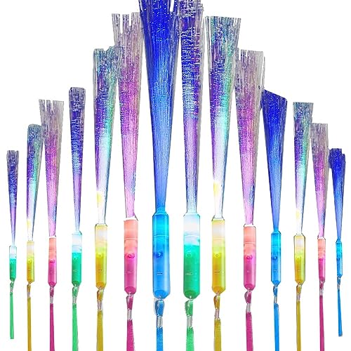 Orolotay 24 Stück Leuchtende Faserstäbe, LED-Lichtstäbe, Glasfaserstäbe für, Hochzeit, Halloween, Weihnachten Orolotay 24 Stück Leuchtende Faserstäbe, LED-Lichtstäbe, Glasfaserstäbe für, Hochzeit, Halloween, Weihnachten von Orolotay